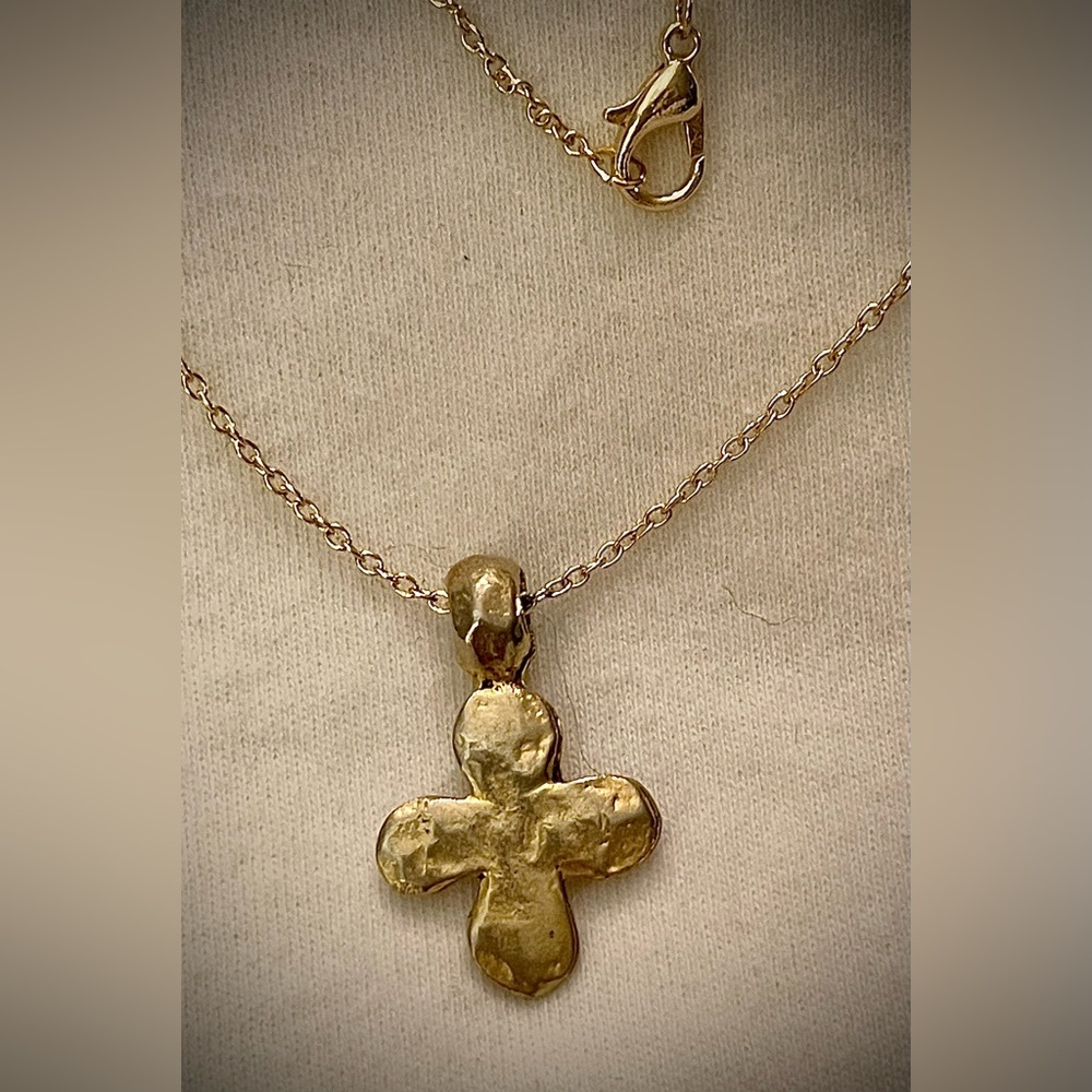 Gold Cross Necklace - Picture 5 of 6